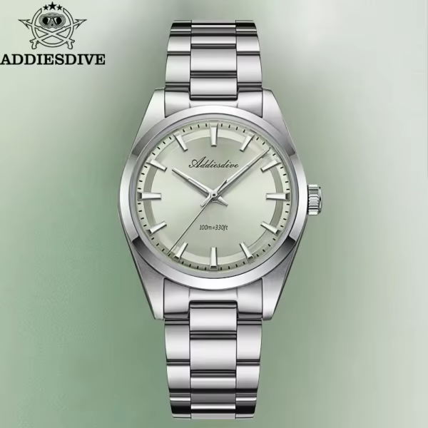 ADDIESDIVE AD2066 Men’s 36mm Quartz Watch – 100M Waterproof